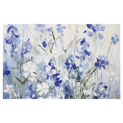 Delicate wildflowers bathmat