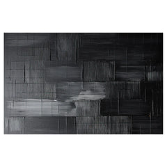 Charcoal blocks bathmat