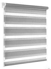 Grey Zebra Blind