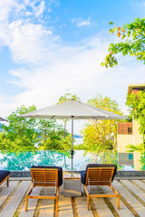 Kalahari Centre Round Umbrella Natural 2200 x 3000 mm