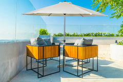 Kalahari Centre Round Umbrella Natural 2200 x 3000 mm