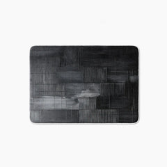 Charcoal blocks bathmat