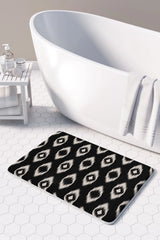 Midnight ikat bathmat
