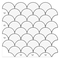 Scale (2 Pack) 3D Peel & Stick Wall Tiles