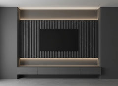 Grey Marble Slat Wall