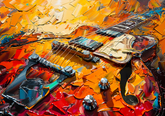 Abstract Electric Guitar