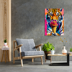 Tiger Eating Ice Cream