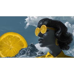 Wall Art Print - Surrealism Citrus Woman