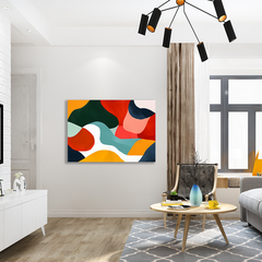 Wall Art Print - Abstract Rolling Landscape Horizontal