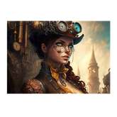 Wall Art Print - Steampunk Woman Portrait