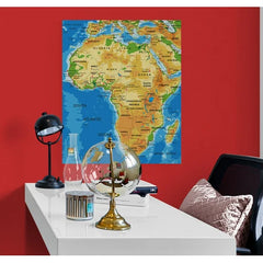 Wall Art Print - Africa-Physical Map