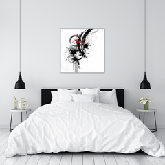 Wall Art Print- Abstract circles and lines