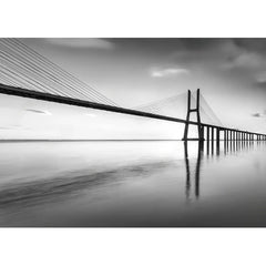 Wall Art Print - Black and White Bridge