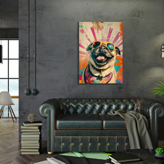 Wall Art Print - Popart Summer Dog Vibes
