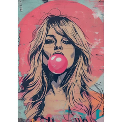 Wall Art Print - Popart Blow Bubbles
