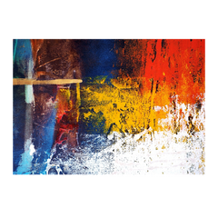 Wall Art Print - Abstract Colourful Oil Painting