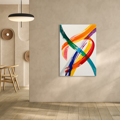 Wall Art Print - Abstract Criss-cross of colour
