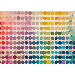 Wall Art Print - Abstract round colours