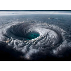 Wall Art Print - A Hurricane Over Water