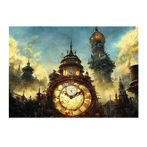 Wall Art Print - Steampunk Style Clock Tower