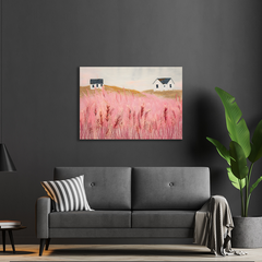 Wall Art Print - Abstract landscape wheat fields