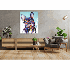 Wall Art Print - Oil Painting Portrait of a Dog