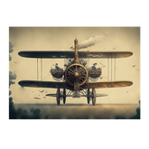 Wall Art Print - Steampunk Victorian Biplane