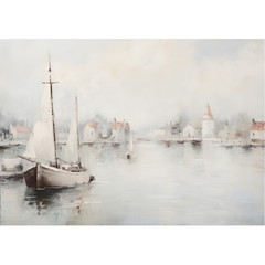 Wall Art Print - Boat on the lake