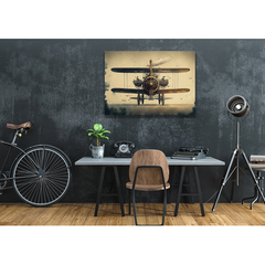 Wall Art Print - Steampunk Victorian Biplane
