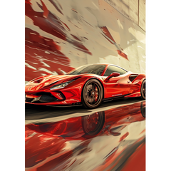 Wall Art Print - Fast Car