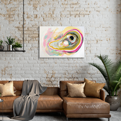 Wall Art Print - Abstract Circles of tree age horizontal