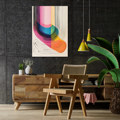 Wall Art Print - Abstract lines of colour