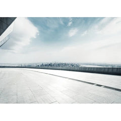 Wall Art Print - Empty Floor with Modern Cityscape in New York