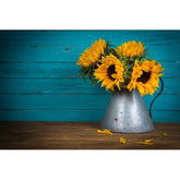 Wall Art Print - Sunflowers in Metal Vase