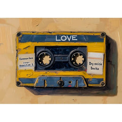 Wall Art Print- Popart Vintage Cassette
