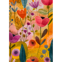 Wall Art Print - Abstract Flowers