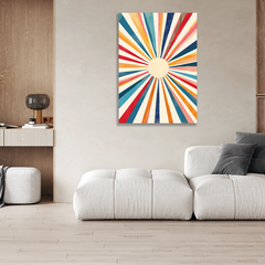 Wall Art Print- Abstract Infinity Sun White