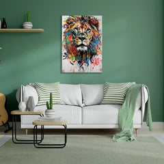 Wall Art Print - Street Art Lion
