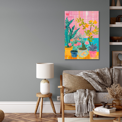 Wall Art Print - Pot Plants Vertical