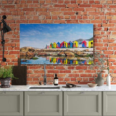 Wall Art Print- Colourful Beach Houses in South Africa
