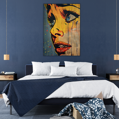 Wall Art Print - Popart Girl Crying