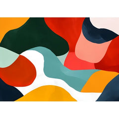 Wall Art Print - Abstract Rolling Landscape Horizontal