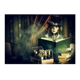 Wall Art Print- Steampunk Woman Reading