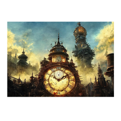 Wall Art Print - Steampunk Clock Tower