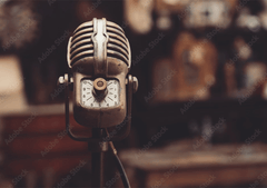 Vintage Retro Microphone