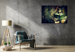 Wall Art Print- Steampunk Woman Reading