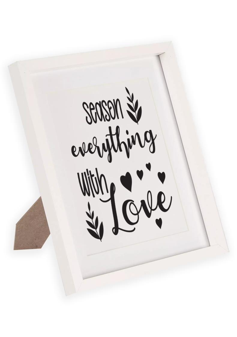 Season everything with love