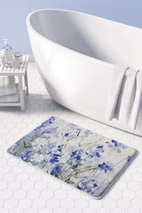 Delicate wildflowers bathmat