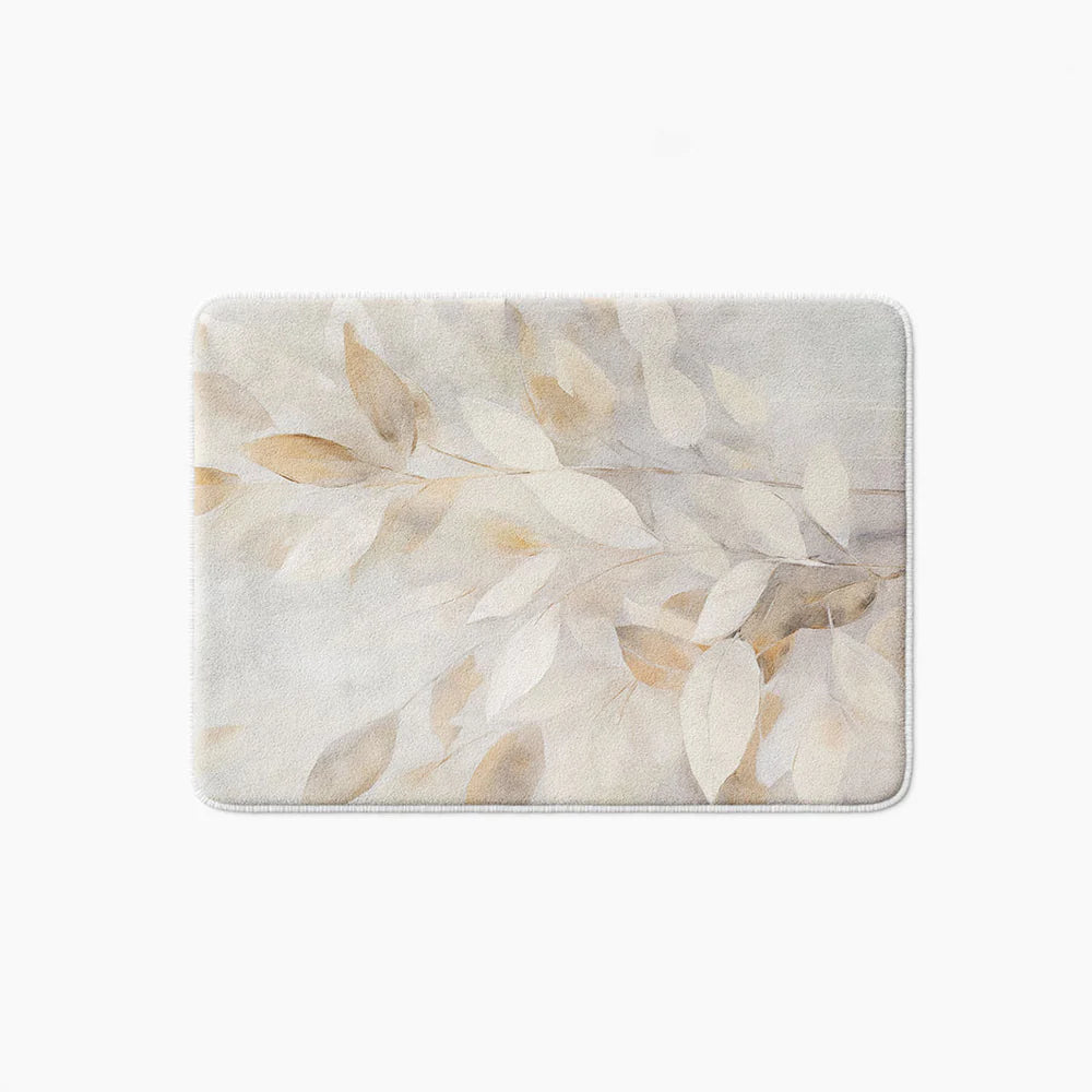 Soft leaves bathmat