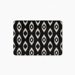 Midnight ikat bathmat